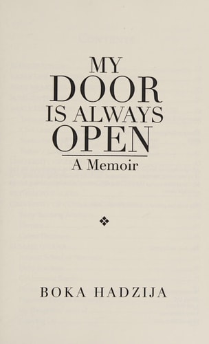 My Door Is Always Open A Memoir