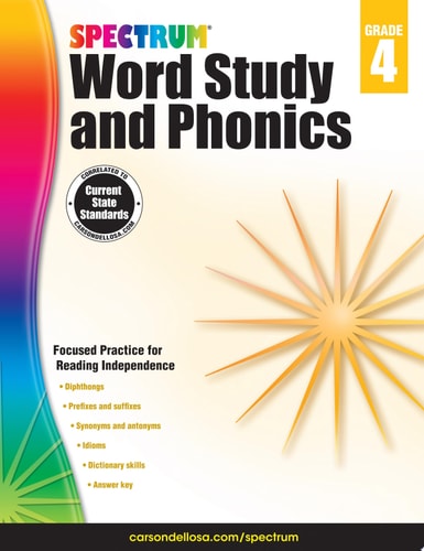 Spectrum Word Study and Phonics, Grade 4