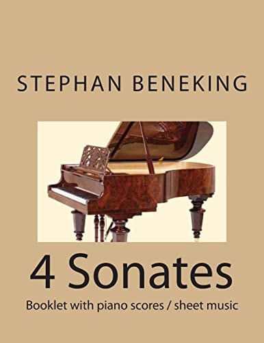 Stephan Beneking 4 Sonates Beneking: 4 Sonates - Booklet with Piano Scores / Sheet Music