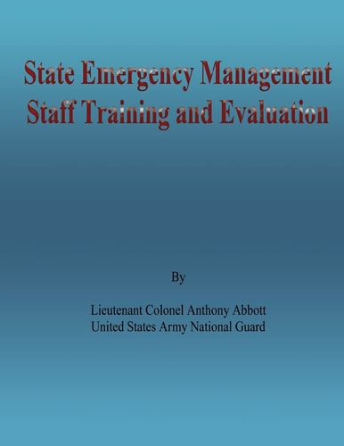 State Emergency Management Staff Training and Evaluation