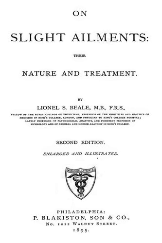 On Slight Ailments Their Nature And Treatment