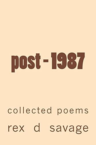 Post - 1987 Collected Poems
