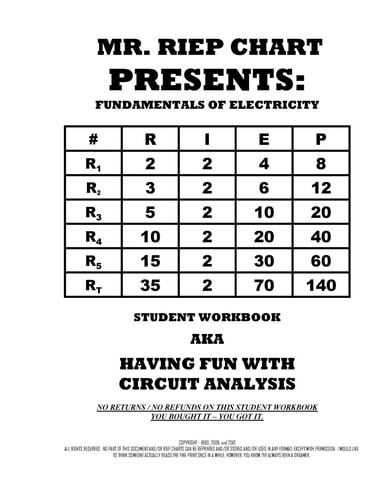 Riep Chart Basic Electricity