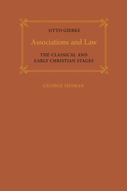 Associations and Law: The Classical and Early Christian Stages