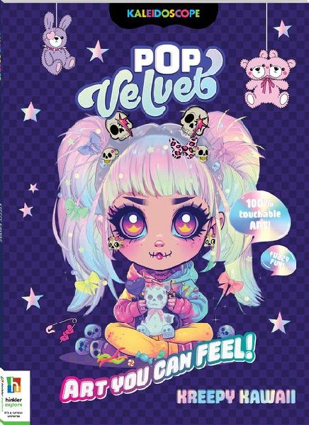 Kaleidoscope Pop Velvet Coloring: Kreepy Kawaii
