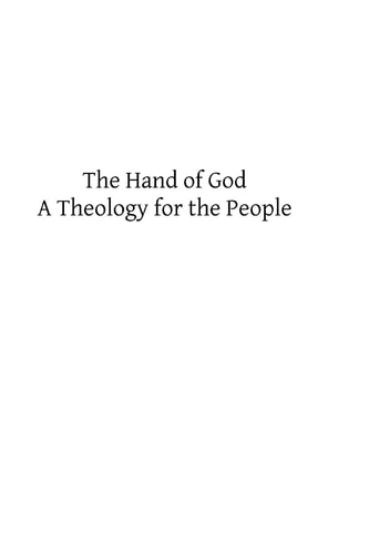 The Hand of God A Theology for the People