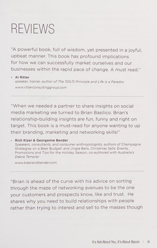 It's Not about You, It's about Bacon Relationship Marketing in a Social Media World