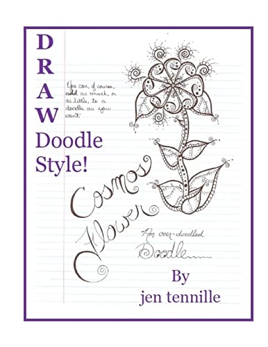 Draw Doodle Style The Cosmos Flower: An Over-Doodled Doodle