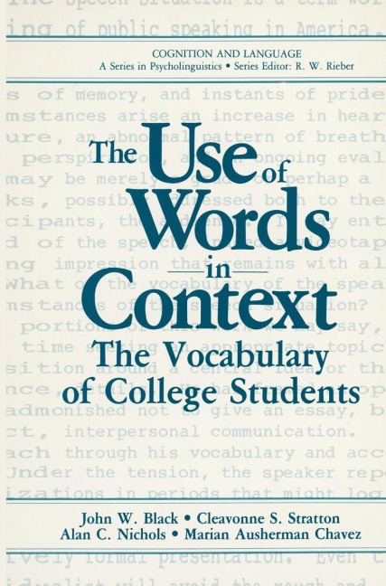 The Use of Words in Context: The Vocabulary of Collage Students