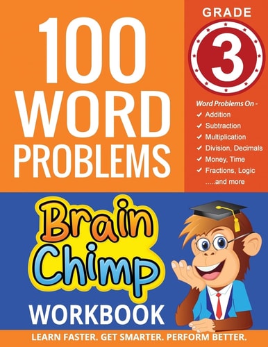 100 Word Problems Grade 3 Math Workbook