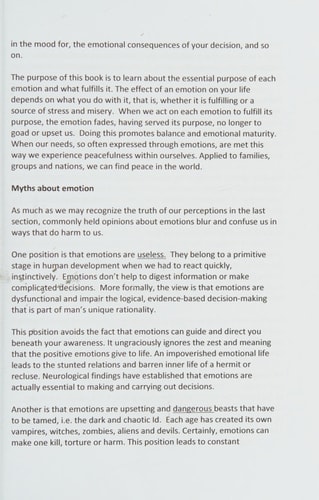 The Purpose of Emotions Emotional Fulfillment