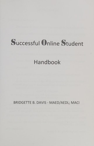 The Successful Online Student Handbook