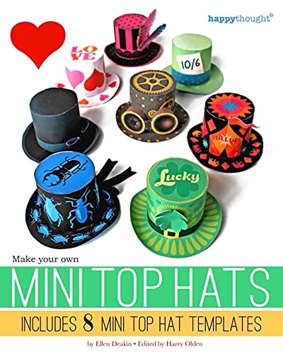 Make Your Own Mini Top Hats Includes 8 Mini Top Hat Templates