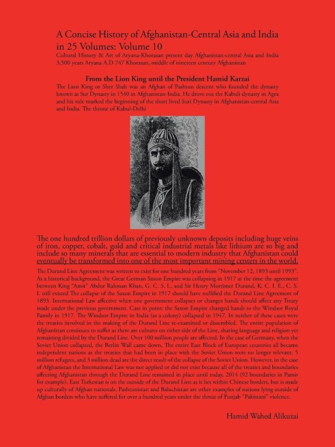 A Concise History of Afghanistan-Central Asia and India in 25 Volumes: Volume 10