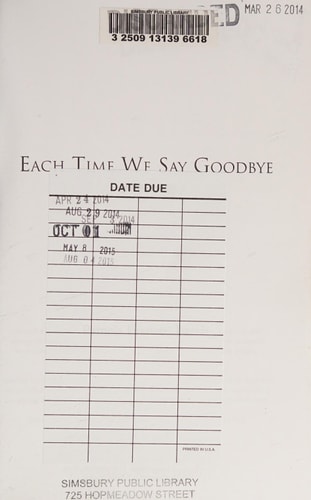Each Time We Say Goodbye