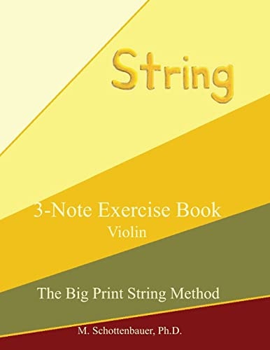 3-Note Exercise Book Violin