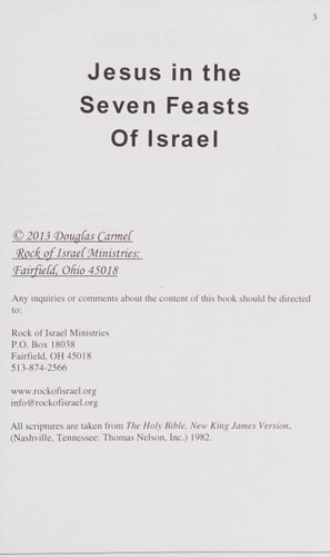 Jesus in the Seven Feasts of Israel