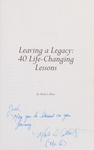 Leaving a Legacy 40 Life-Changing Lessons