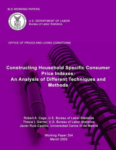 BLS Working Papers Constructing Household Specific Consumer Price Indexes: An Analysis of Different Techniques and Methods