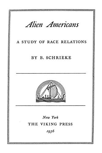 Alien Americans A Study Of Race Relations