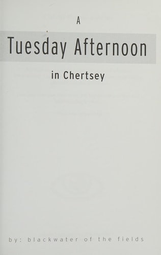 A Tuesday Afternoon in Chertsey Share the Journeys of a Man As He Experiences Severe Alcohol Withdrawl