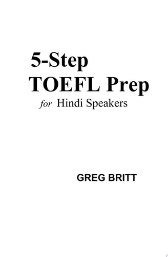 5-Step TOEFL Prep for Hindi Speakers
