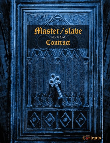 Master/slave Gay BDSM Contract (male Slave)