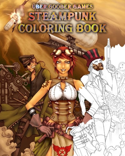 Steampunk Coloring Book By Uber Goober Games