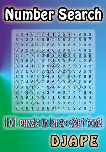 Number Search 101 Puzzle in Large 22pt Font!