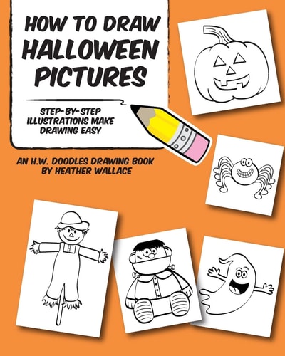 How to Draw Halloween Pictures Step-By-Step Illustrations Make Drawing Easy