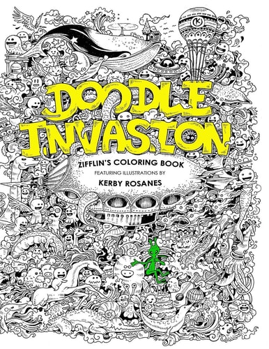Doodle Invasion Zifflin's Coloring Book