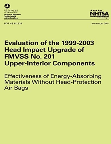 Evaluation of the 1999-2003 Head Impact Upgrade of FMVSS No. 201 ? Upper-Interior Components Effectiveness of Energy- Absorbing Materials Without Head-Protection Air Bags