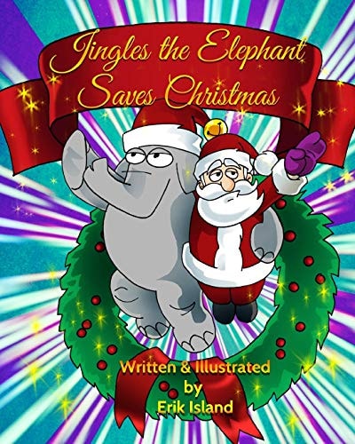 Jingles The Elephant Saves Christmas White Santa