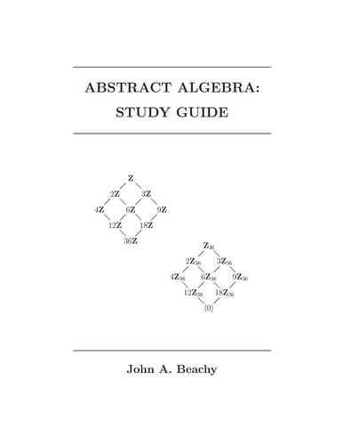 Abstract Algebra Study Guide
