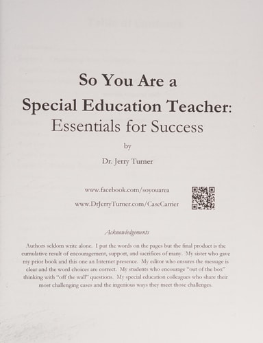 So You Are a Special Education Teacher Essentials for Success