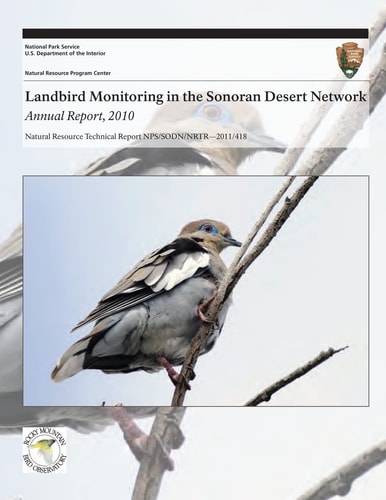 Landbird Monitoring in the Sonoran Desert Network Annual Report, 2010