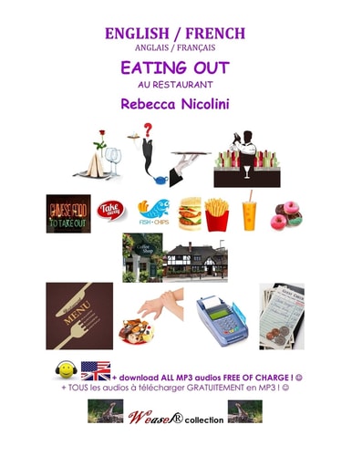 English / French Eating Out: BLACK & WHITE VERSION