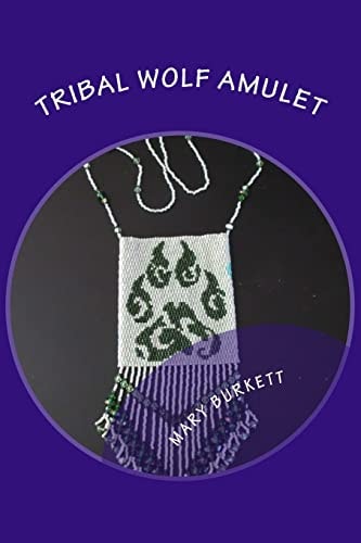 Tribal Wolf Amulet 2 Drop Peyote Stitch