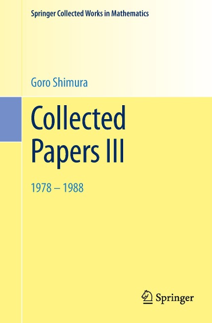 Collected Papers III: 1978-1988