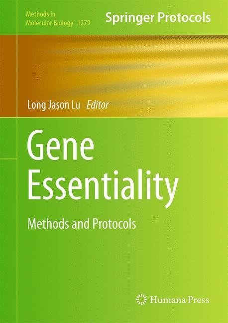 Gene Essentiality: Methods and Protocols