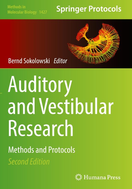 Auditory and Vestibular Research: Methods and Protocols