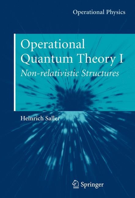 Operational Quantum Theory I: Nonrelativistic Structures