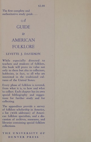 A Guide to American Folklore