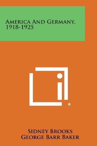 America and Germany, 1918-1925