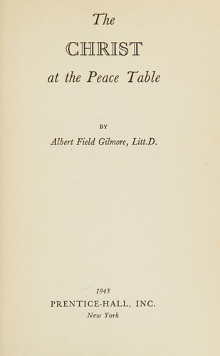 The Christ at the Peace Table