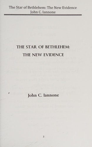 The Star of Bethlehem The New Evidence