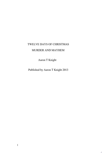 Twelve Days of Christmas Murder and Mayhem