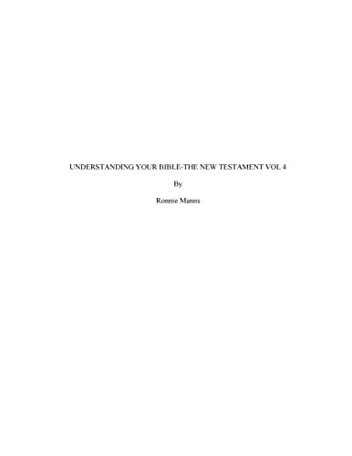 Understanding Your Bible-The New Testament