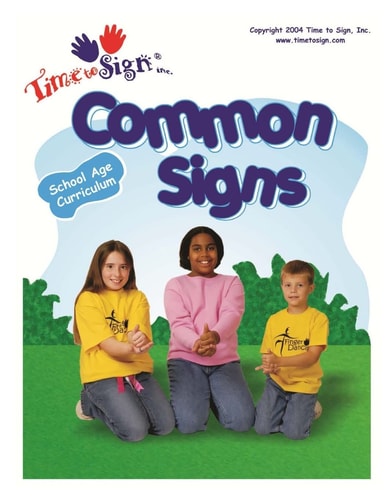 School Age Curriculum Common Signs