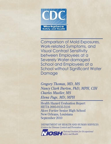Comparison of Mold Exposures, Work-related Symptoms, and Visual Contrast Sensitivity Between Employees at a Severely Water-damaged School and Employees at a School Without Significant Water Damage